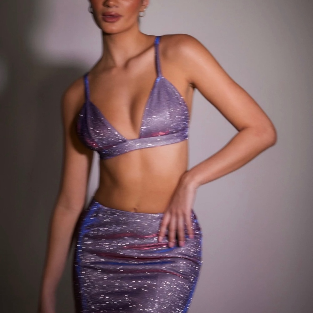 SLA the Label Purple Astrid Bralette